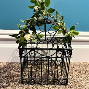 Vintage Small Birdcage (Green Garland is Removable - 2 Available)
